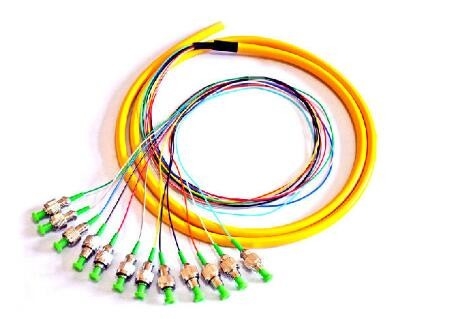 Fiber Optic Breakout Cable Pigtail 12 Color 0.9mm 2.0M 3.0MM Length 1m 2M 5M FC SC UPC SM 12 Core