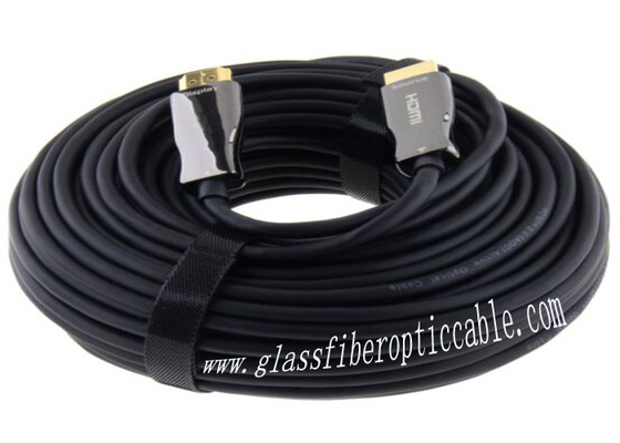 Black Paintcoat 5V Supply 18.2 Gbps 4K 60HzHDMI AOC Cable